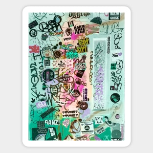 Sticker Urban Style Graffiti Tags Magnet